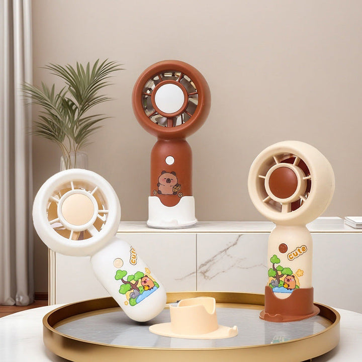 Women Handheld Mini-Fan with USB Charging Function and Ergonomic Design Kalsten