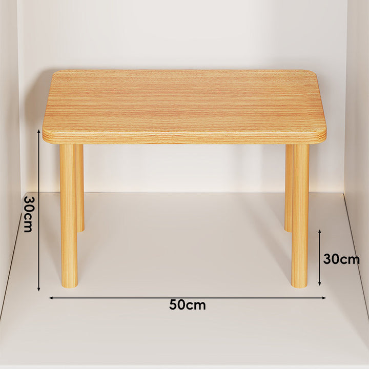 Adjustable Multi-Height Wooden Monitor Riser and Desktop Shelf
