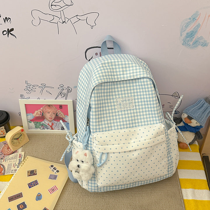 Chic Plaid Backpack Kalsten