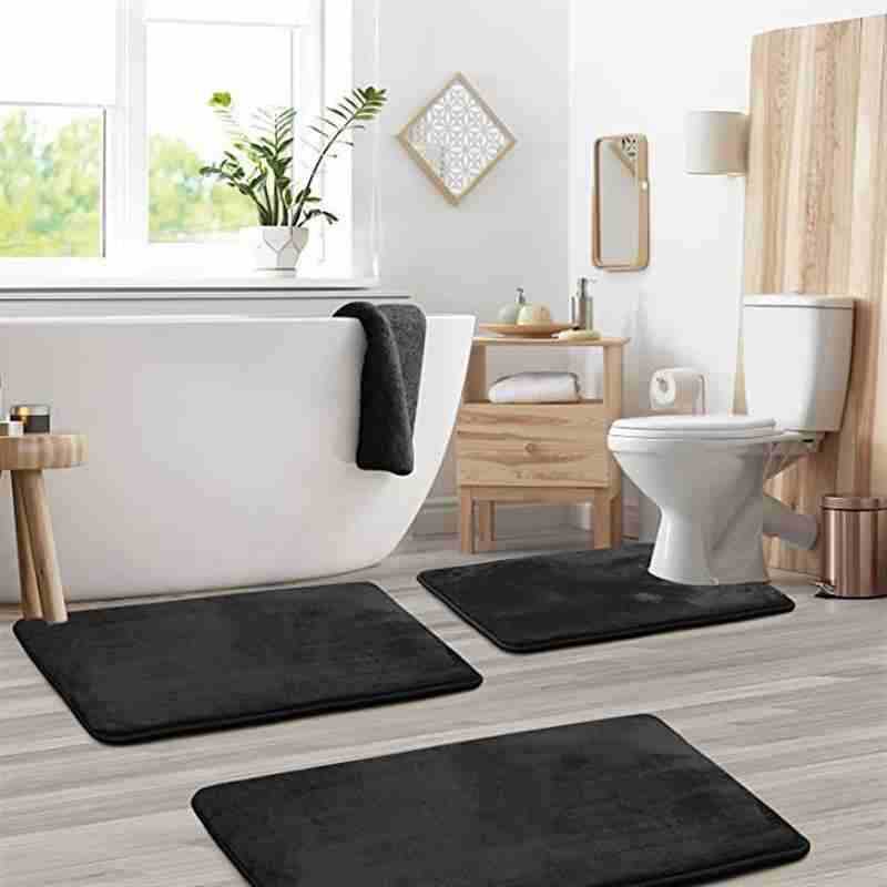 Soft Memory Foam Bath Mat Set