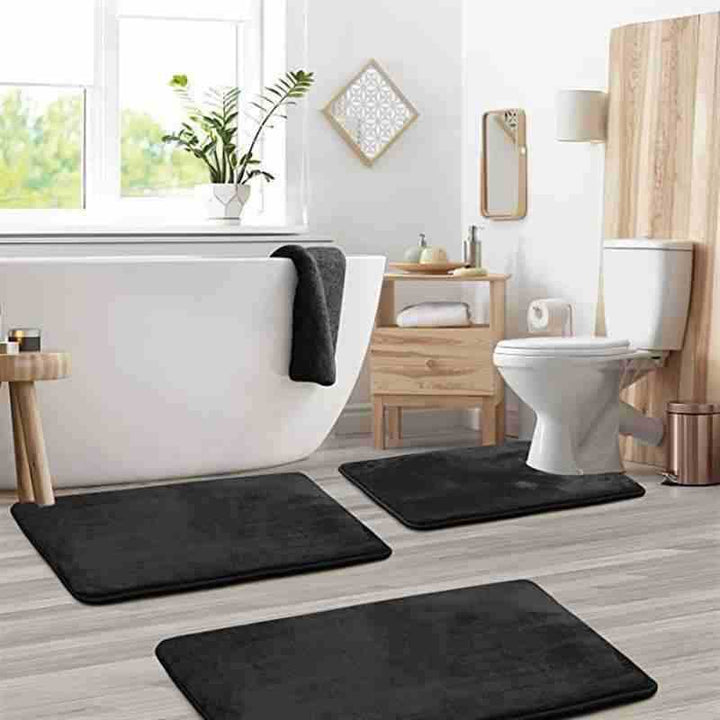 Soft Memory Foam Bath Mat Set
