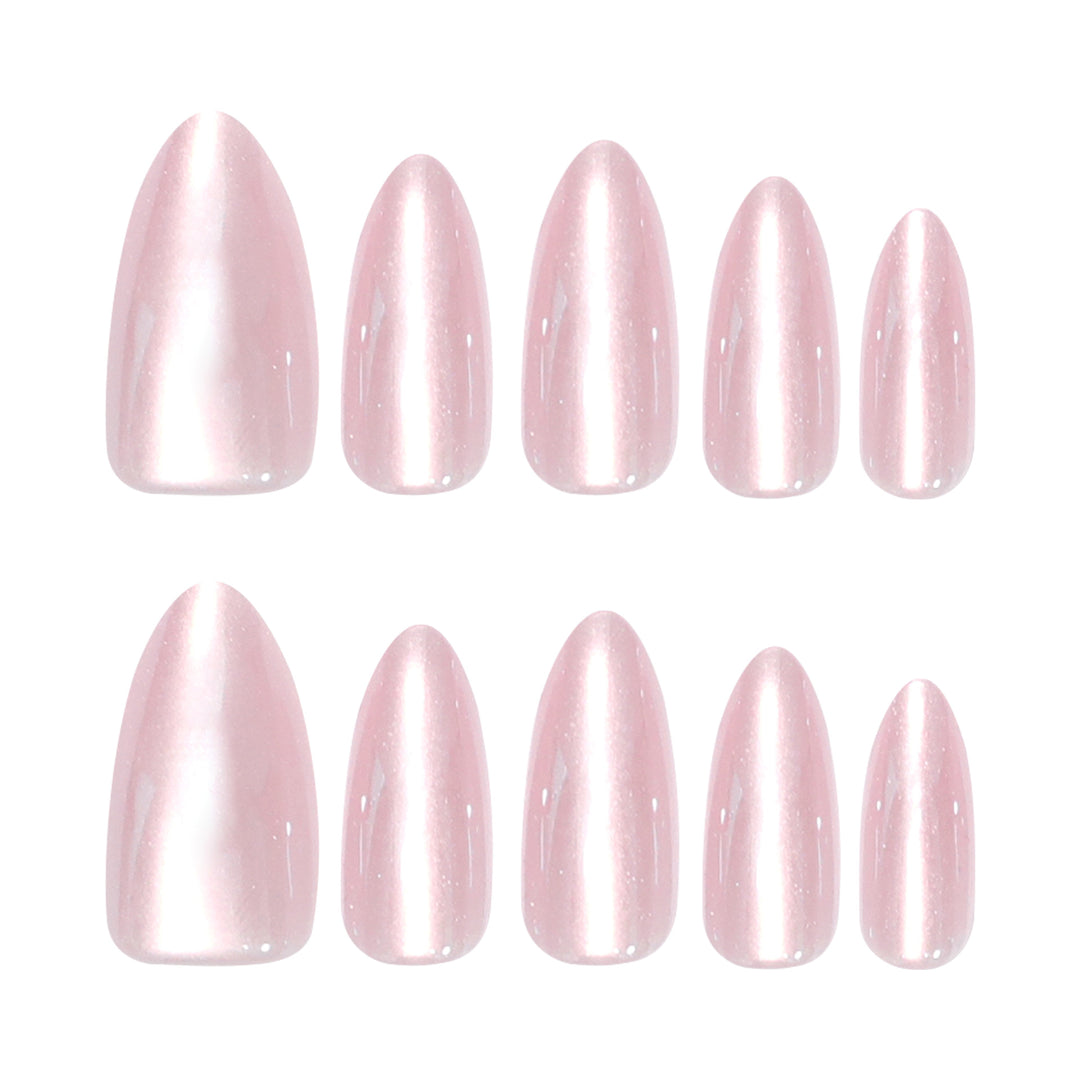Artificial Press-On Nails with Elegant Tip Accent Kalsten