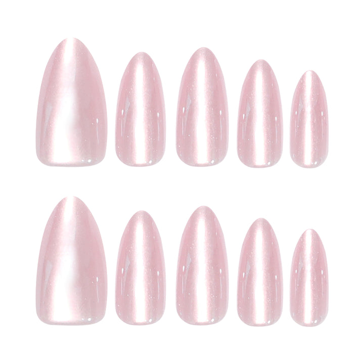 Artificial Press-On Nails with Elegant Tip Accent Kalsten