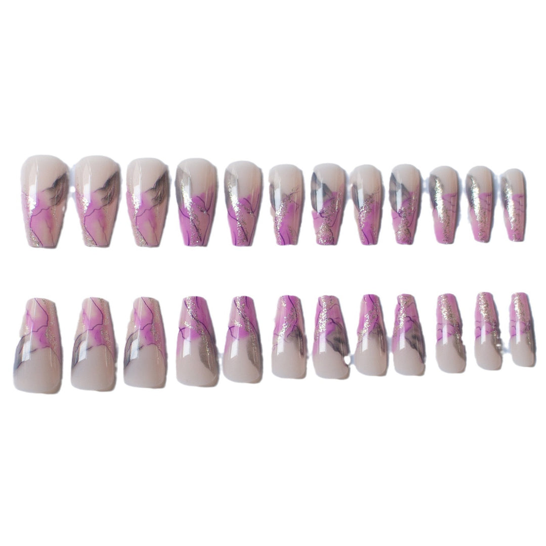 Artistic Nail Design Kit with Marble Effect