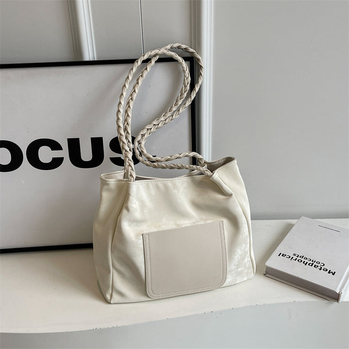 Fashionable Braided Handle Tote Bag Kalsten