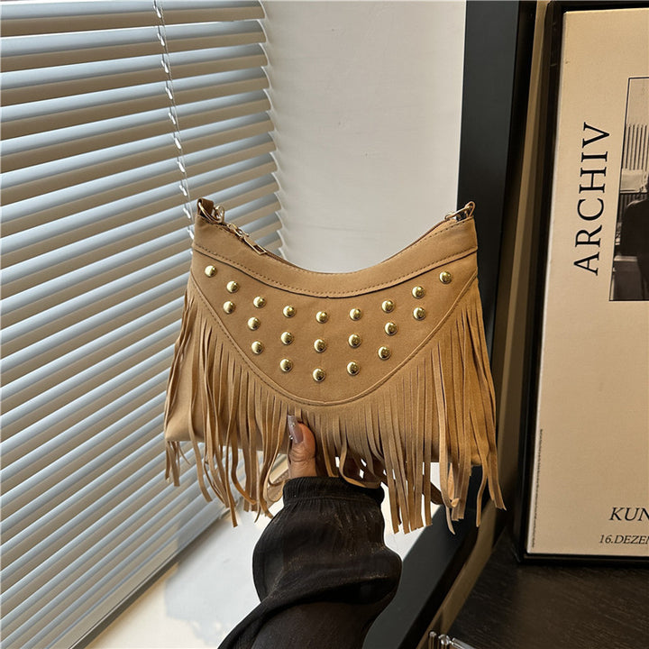 Bohemian Fringe Detail Crossbody Bag Kalsten