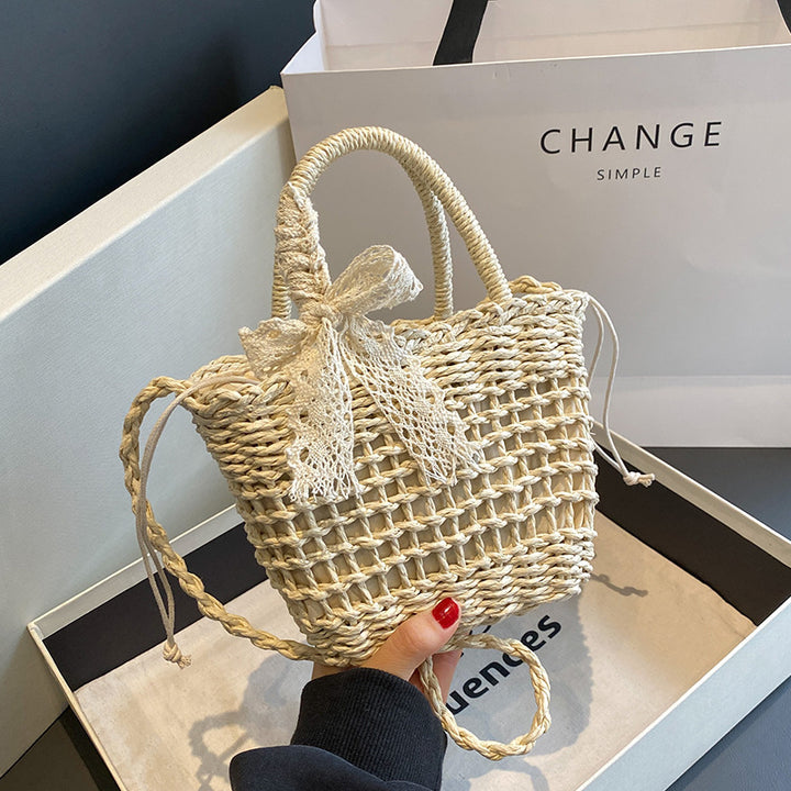 Handcrafted Floral Embroidered Woven Tote Bag