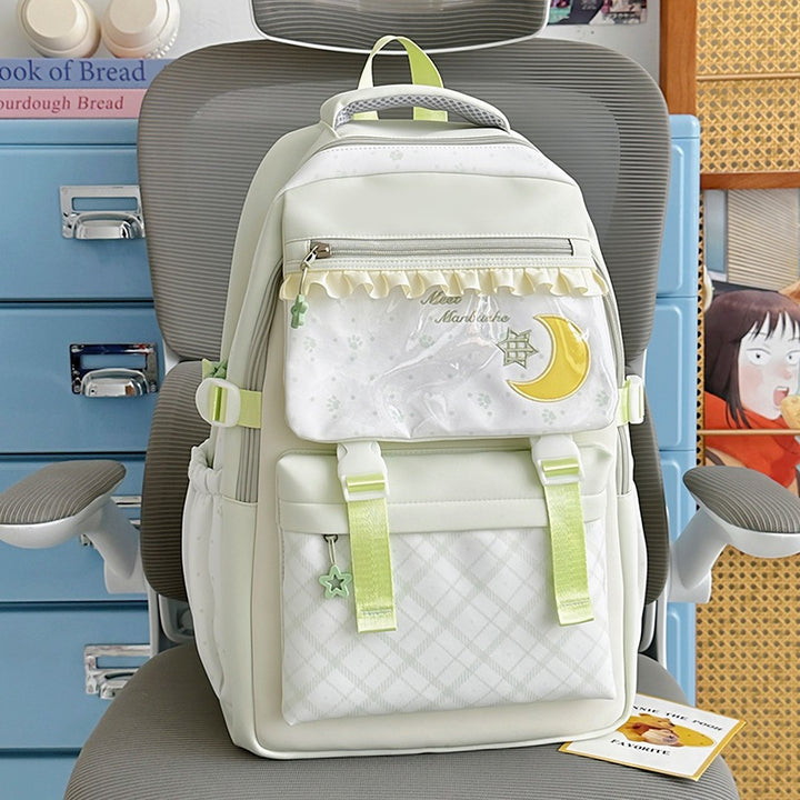 Decorative Graphic Print Backpack Kalsten