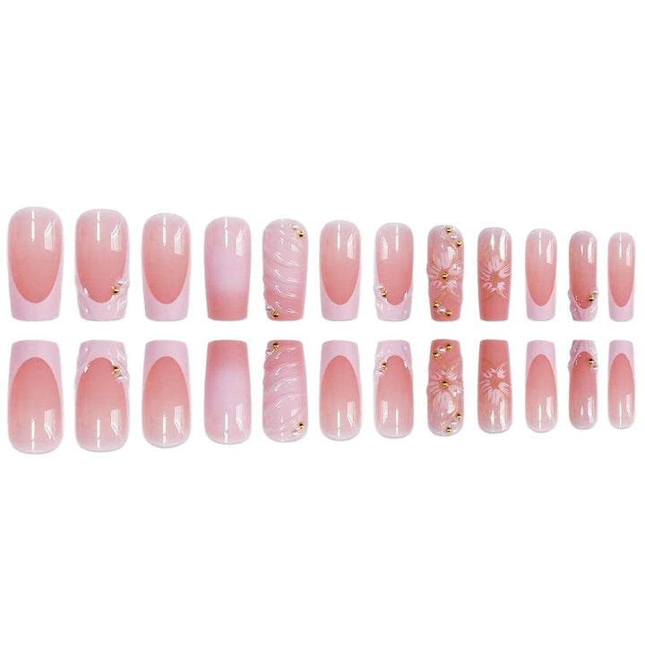 Artistic Floral Press-On Nail Extensions Kalsten