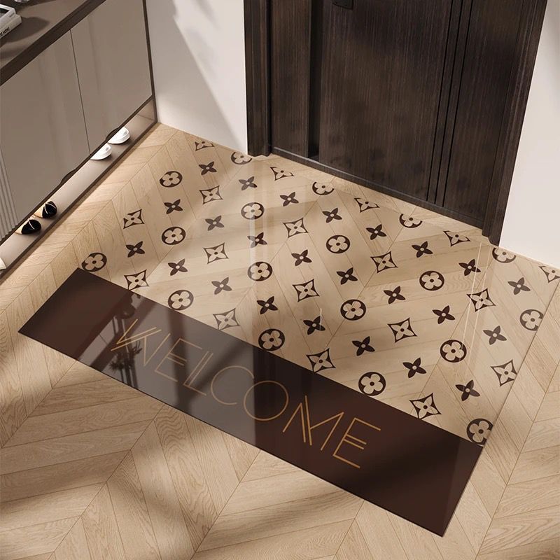 Playful Smiley Face Decorative Mat