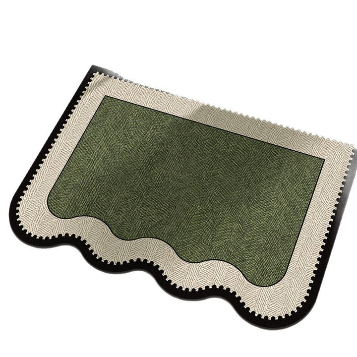 Elegant Herringbone Pattern Area Rug Kalsten