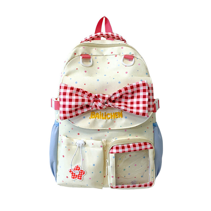 Cute Bow-Embellished School Backpack Kalsten