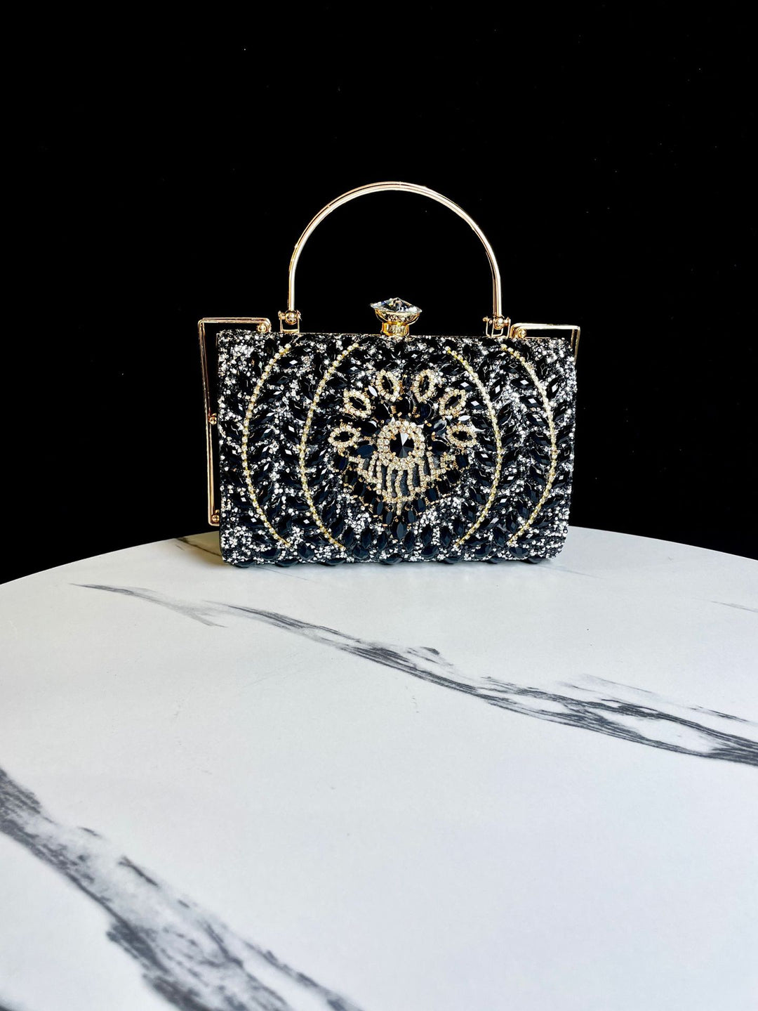 Ornate Beaded Evening Handbag