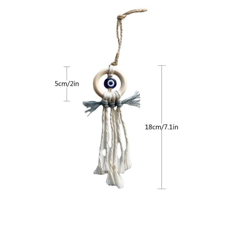 Decorative Macrame Wall Hanging with Evil Eye Design Kalsten
