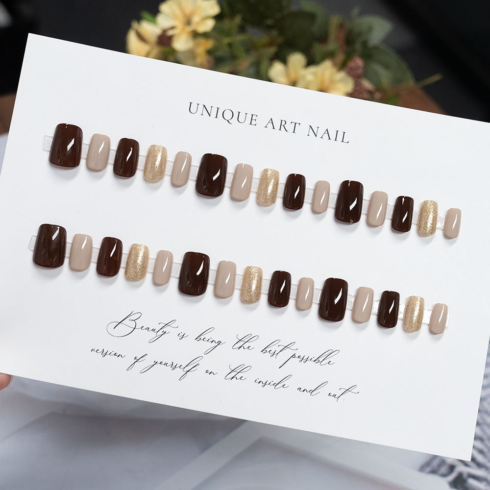 Glamorous Multi-Texture Press-On Nail Set