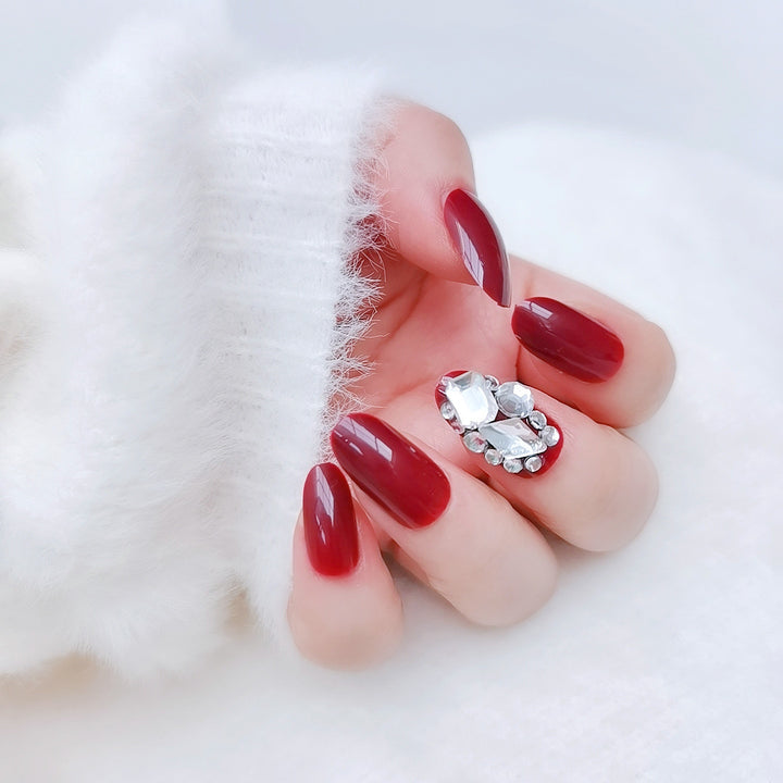 Elegant Glamorous Press-On Nail Set