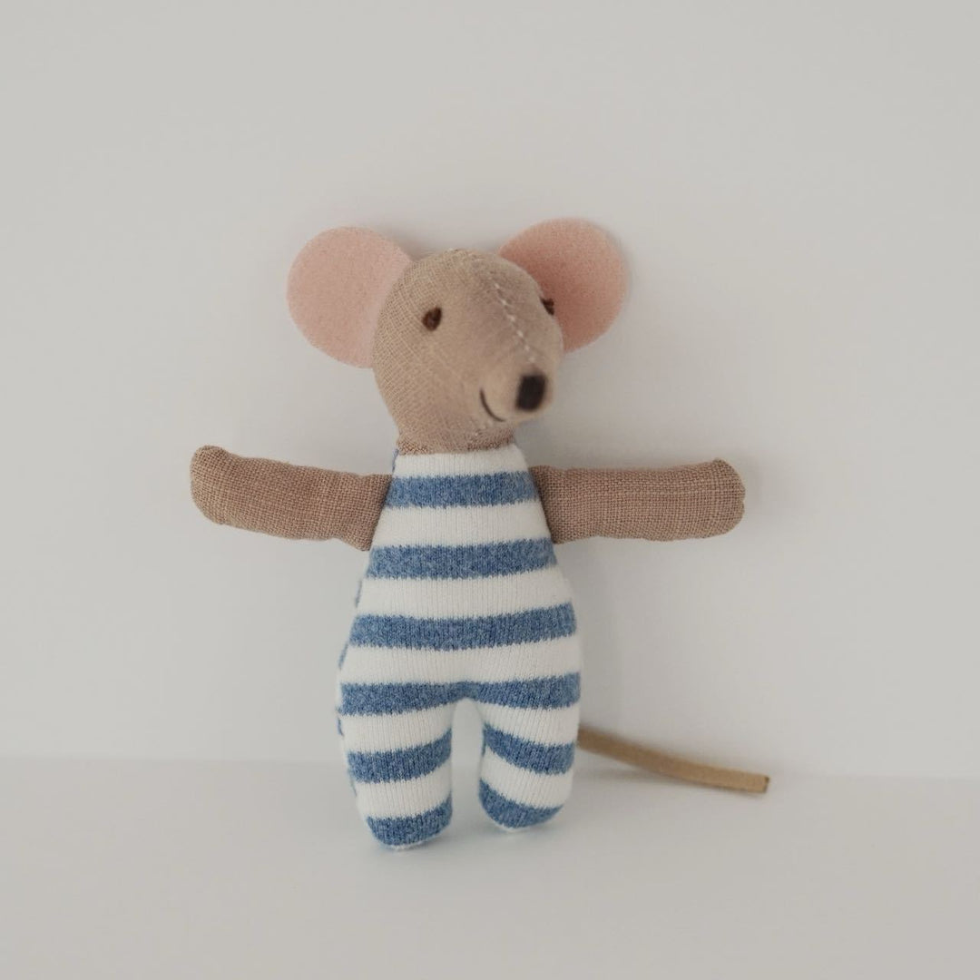 Handcrafted Neutral Linen Bunny Plush with Long Floppy Ears and Removable Two‑Piece Outfit