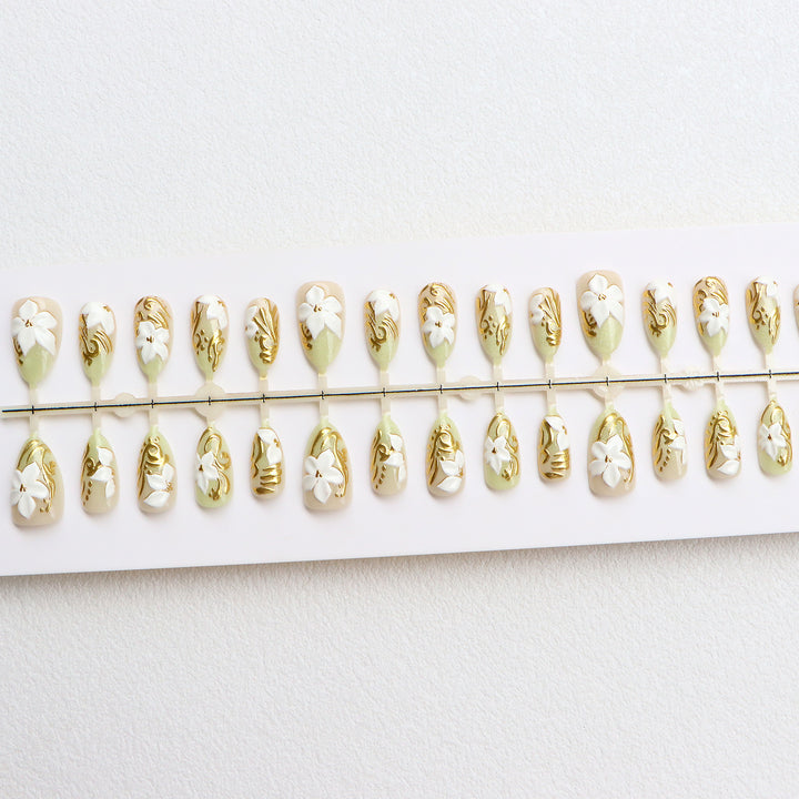 Decorative Floral Press-On Nail Set Kalsten 1788497824