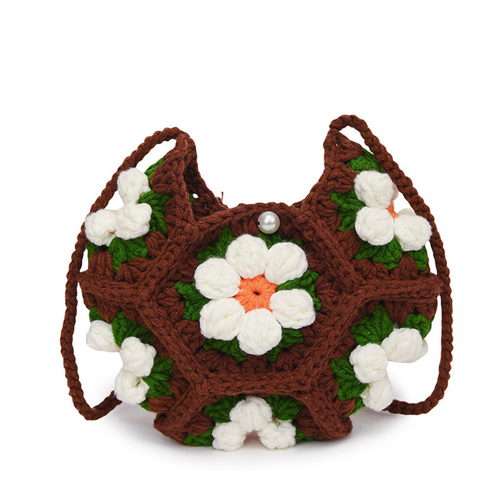 Handcrafted Floral Crochet Handbag