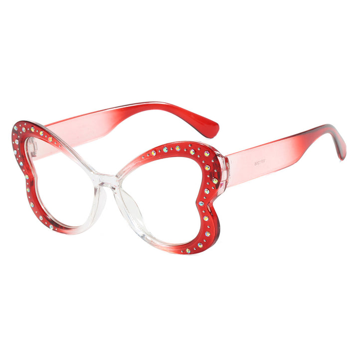 Women's playful heart-shaped sunglasses with glitter accents Kalsten
