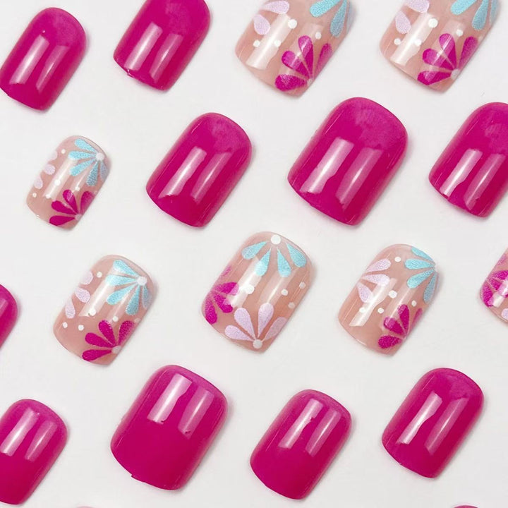 Artistic Floral Nail Art