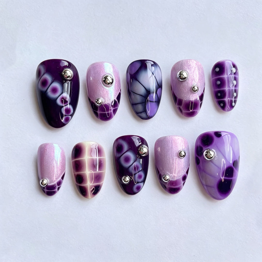 Elegant Decorative Press-On Nail Set Kalsten