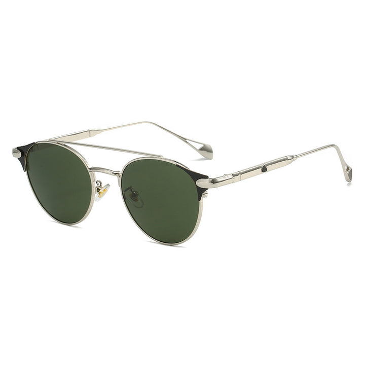 Women's round vintage sunglasses with high-quality metal frame and durable design Kalsten