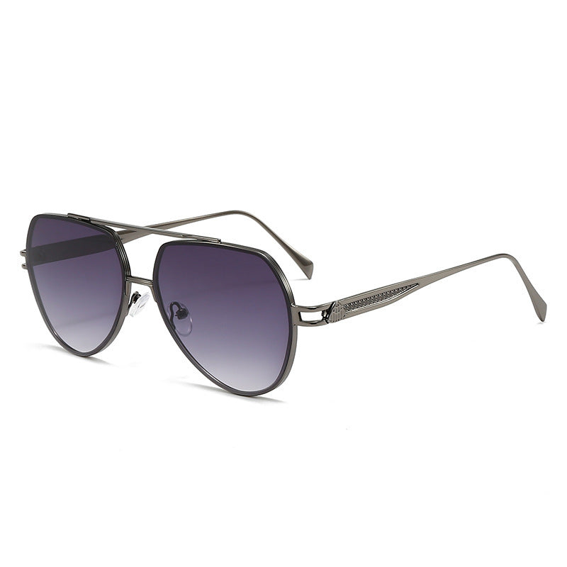 Women's designer sunglasses in a stylish, curved metal frame Kalsten