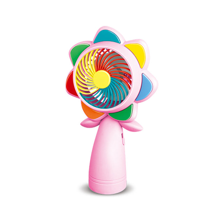 Unisex Portable Mini Hand Fan in Flower Design Kalsten