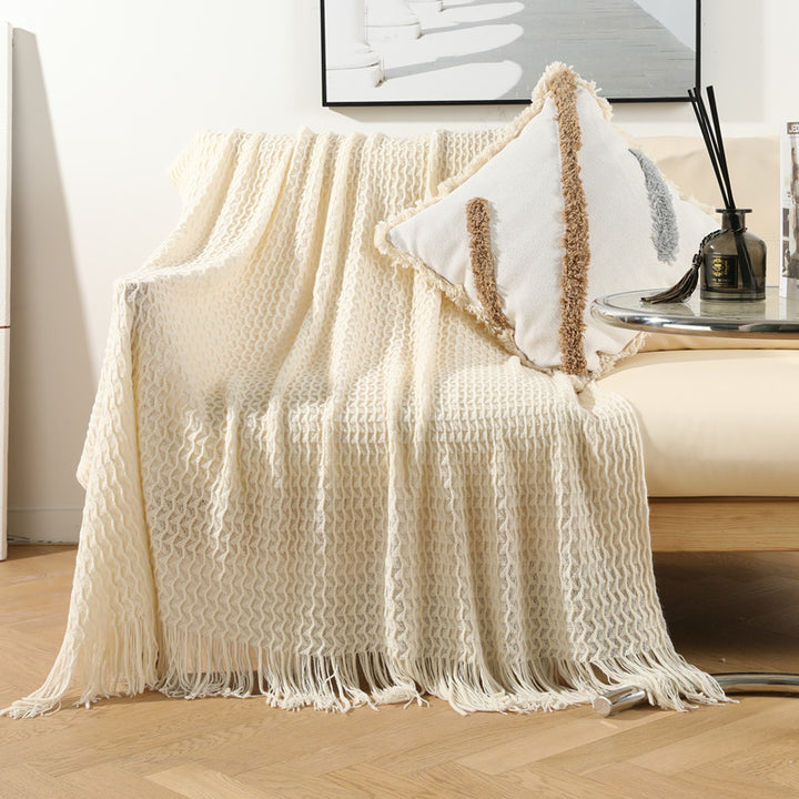 Cozy Knitted Throw Blanket Kalsten