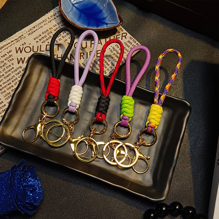 Colorful Braided Keychain Holder Kalsten
