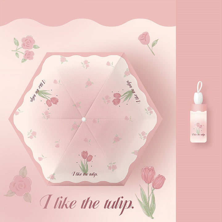 Ladies' kid-friendly folding umbrella with fun rabbit design Kalsten