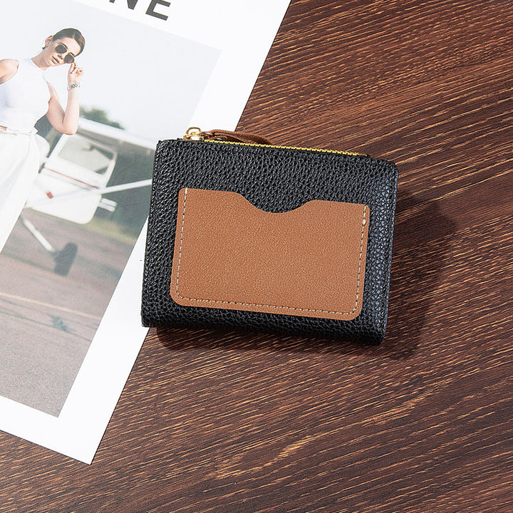 Compact Textured Zipper Wallet Kalsten