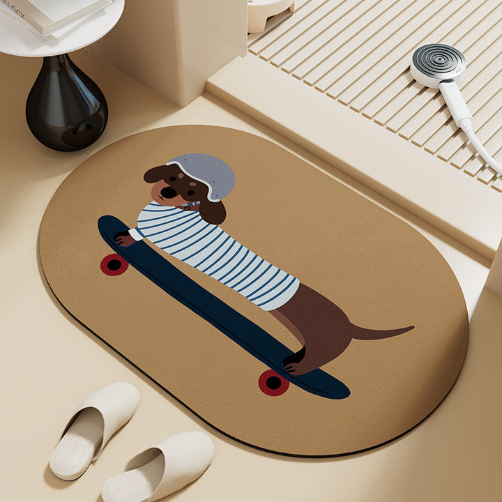 Decorative Bathroom Mat Kalsten