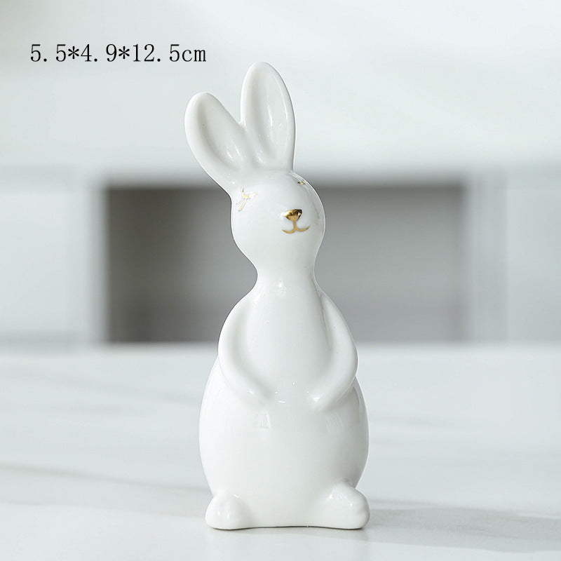 Ceramic Bunny Figurine Kalsten