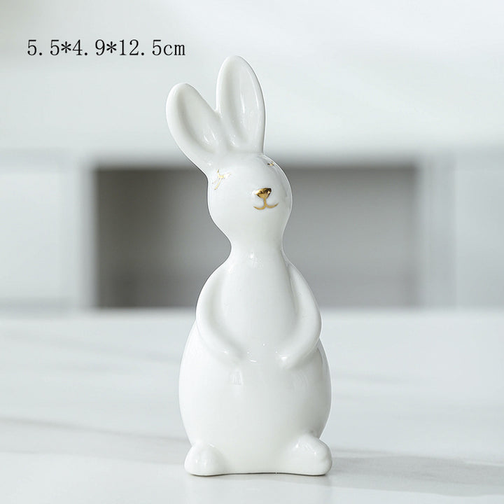 Ceramic Bunny Figurine Kalsten
