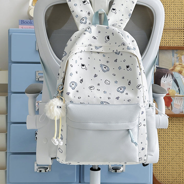 Playful Bunny Ears Printed Backpack Kalsten