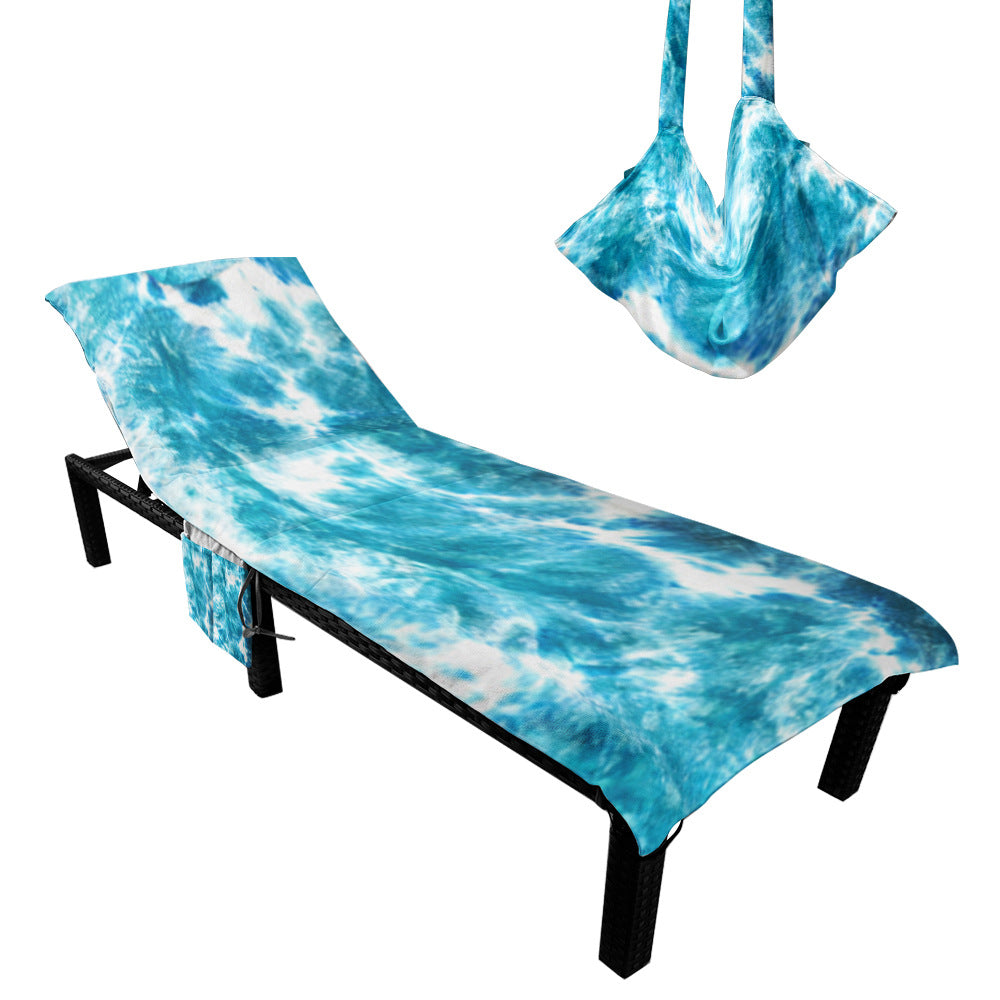Lounge chair cushion with artistic TIE-DYE design Kalsten