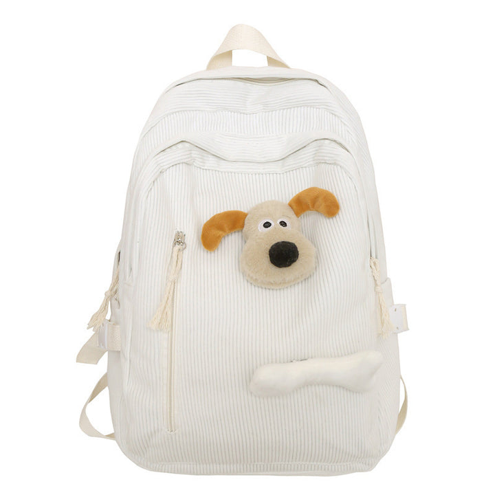Playful Plush Dog-Themed Backpack