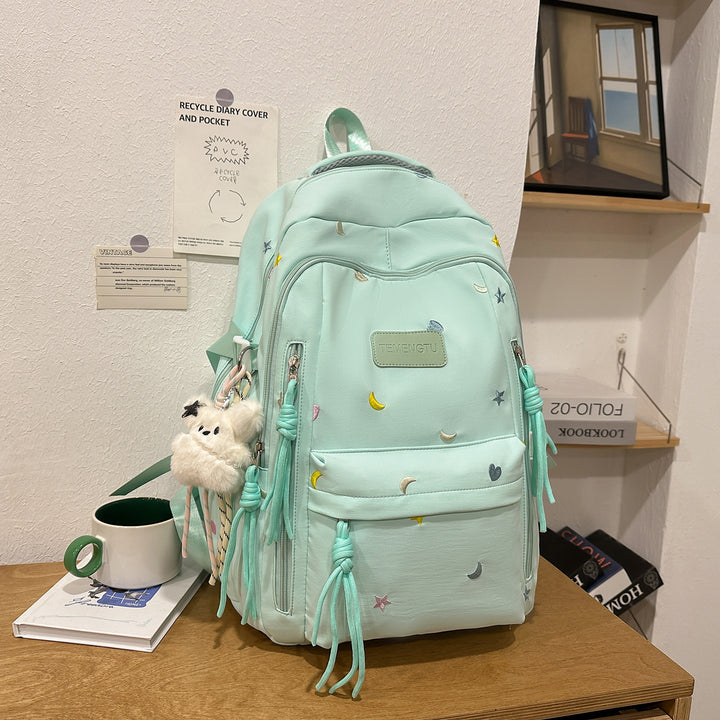 Stylish Embroidered Daily Backpack Kalsten