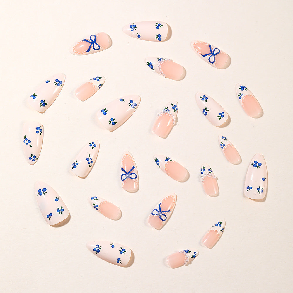 Elegant Floral Lace Tip Nail Art Extensions Kalsten