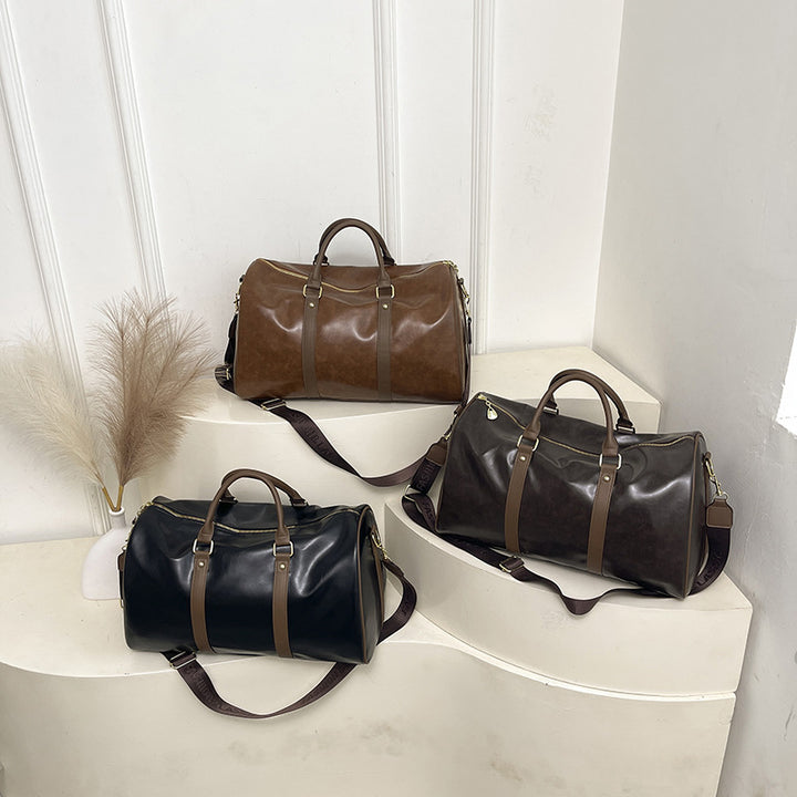 Premium Leather Travel Duffle Bag Kalsten