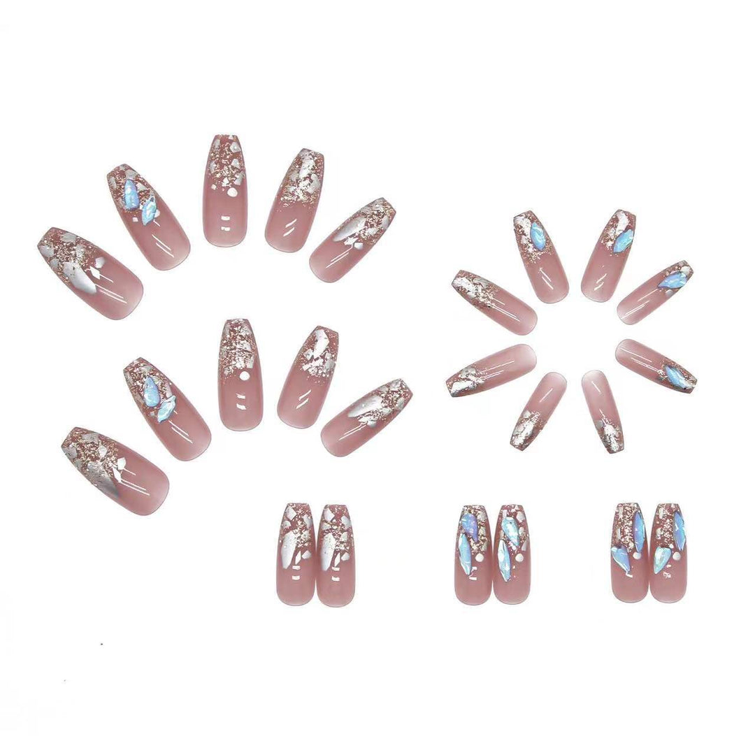 Artificial nails with stylish floral accents Kalsten