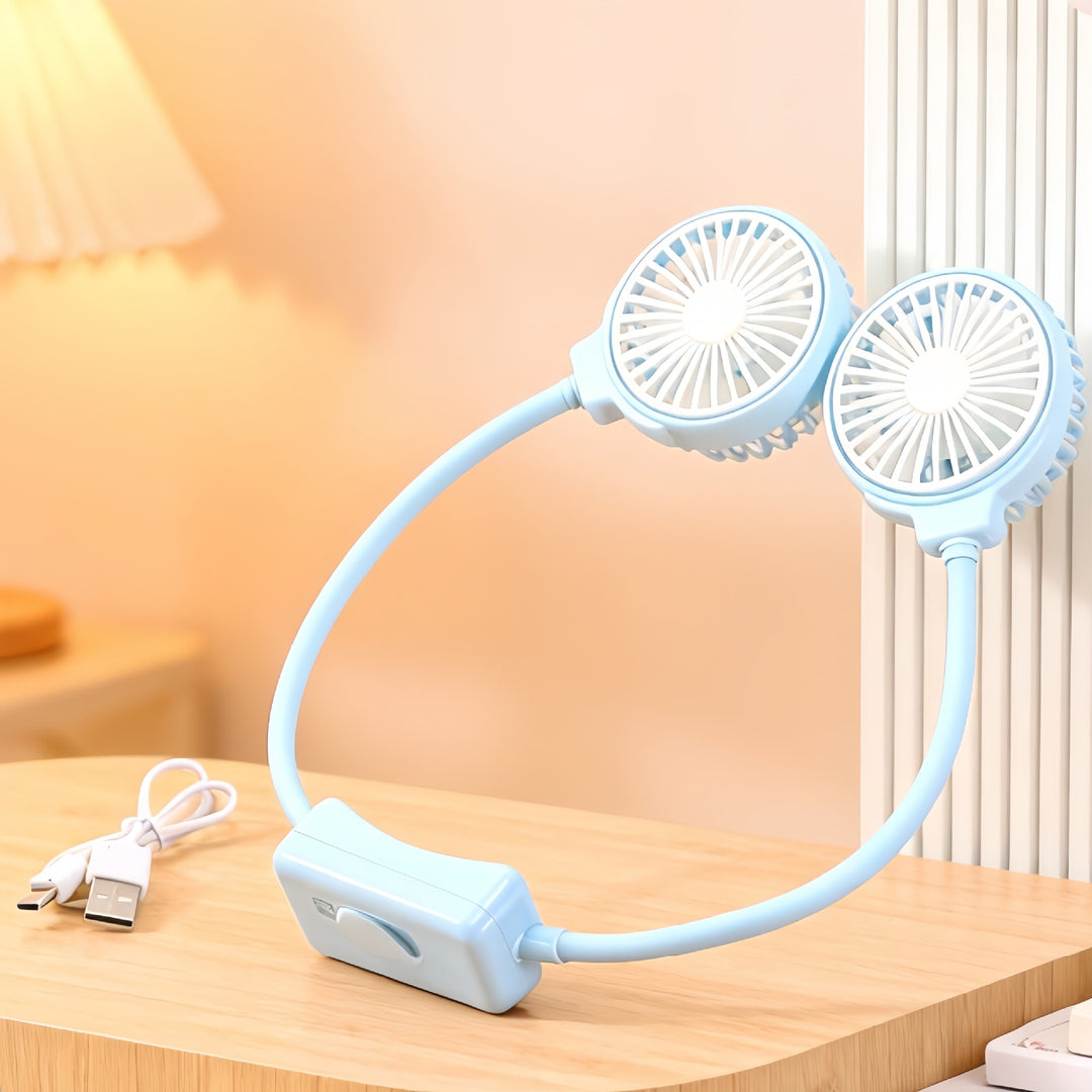 Women's Portable Neck Fan with Dual Vent Technology Kalsten