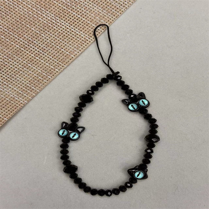 Cat-Themed Beaded Eyewear Holder Kalsten