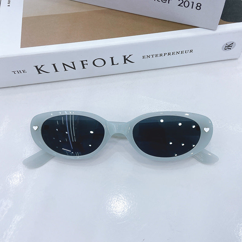Fashionable Cat-Eye Sunglasses with Hearts Kalsten