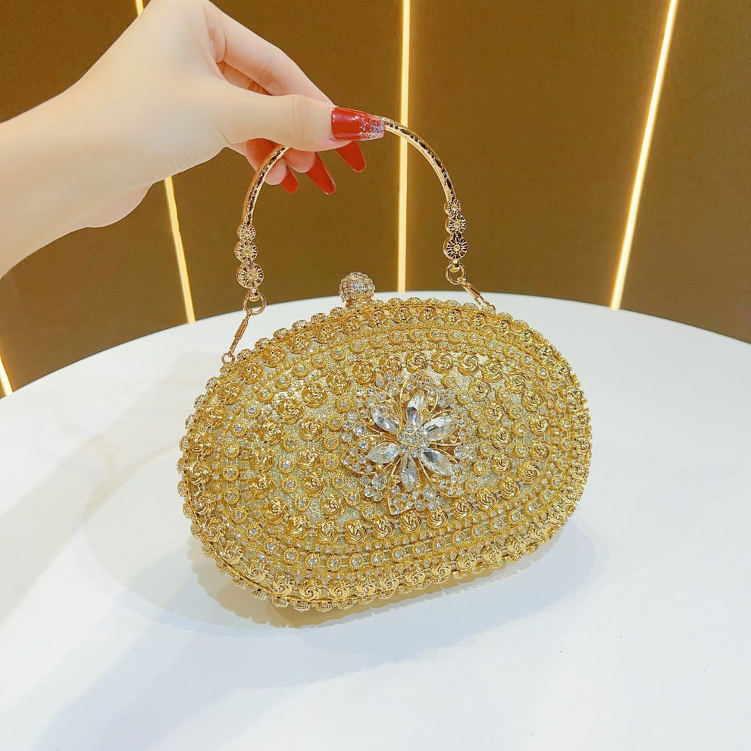 Ornate Floral Evening Handbag
