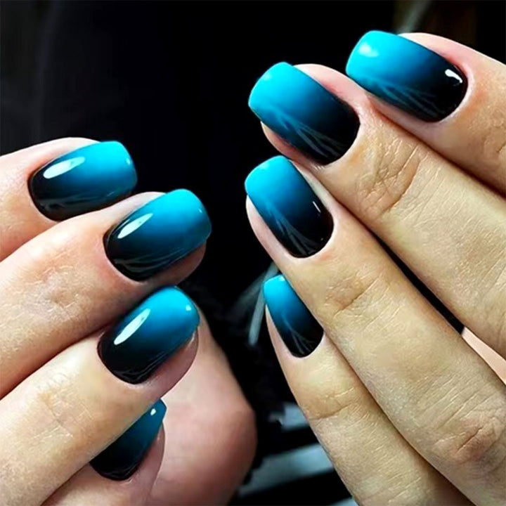 Glossy Gradient Press-On Nail Set