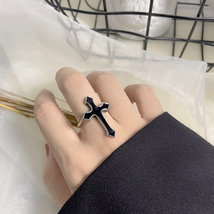 Stylish Cross Ring Made of Stainless Steel Kalsten