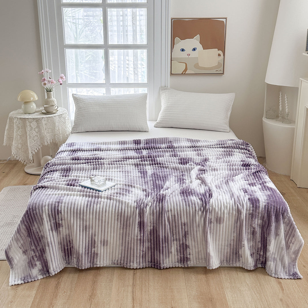 Ultra-Soft Rippled Plush Blanket